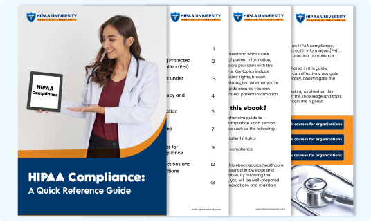 HIPAA Compliance A Quick Reference Guide
